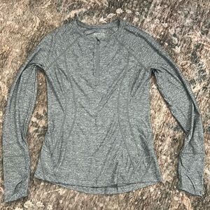 Athleta Women’s Quarter Zip Gray Long Sleeve Top XS